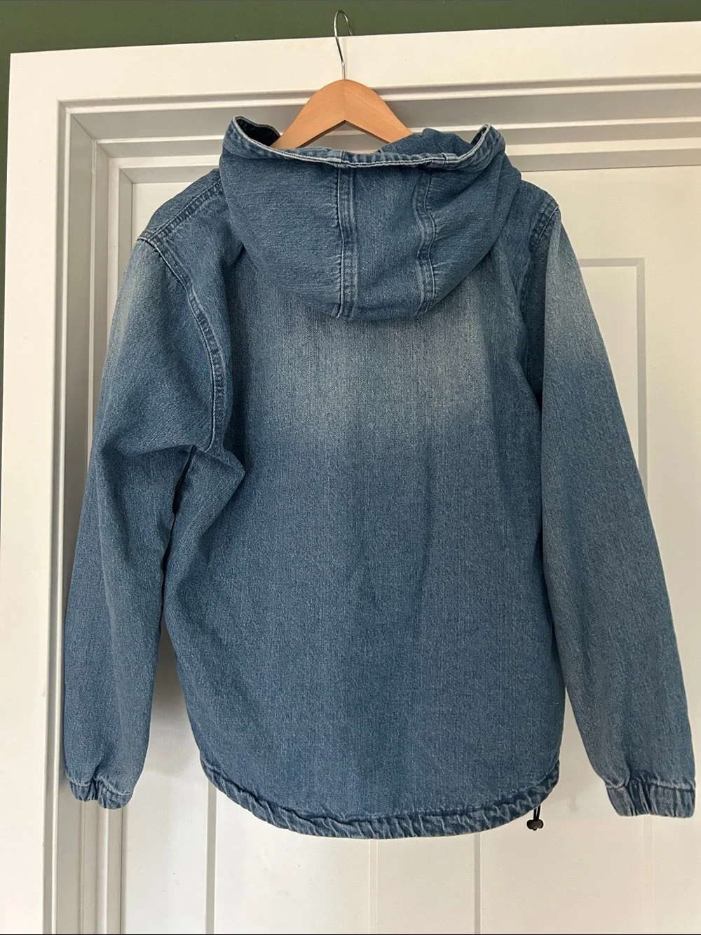 Red Label by Patrol Jeans Denim Half-Zip Hoodie - Blue - Picture 4 of 9